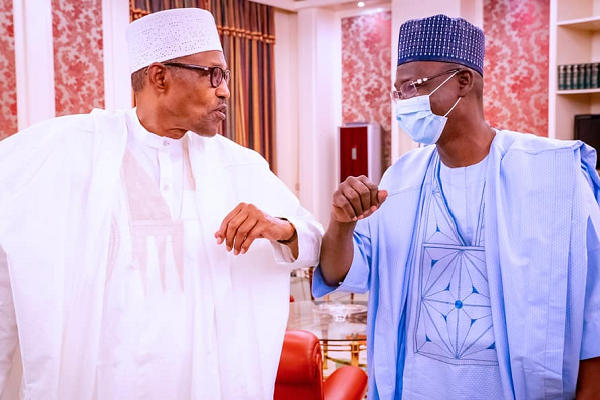 Nasarawa State governor, Abdullahi Sule during a courtesy visit to President Muhammadu Buhari