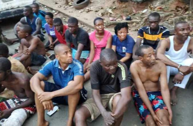 Arrested IPOB members