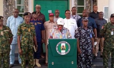 Governor of Anambra State, Chief Willie Obiano addressing the state on the security situation