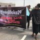 Parents of the students of the College of Forestry in Afaka, Kaduna State, kidnapped by bandits protesting at the National Assembly