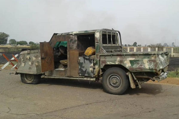 ISWAP terrorists abandoned this Armoured Personnel Carriers