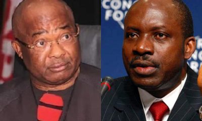 Governor of Imo State, Senator Hope Uzodinma and Anambra State governorship aspirant, Professor Chukwuma Soludo