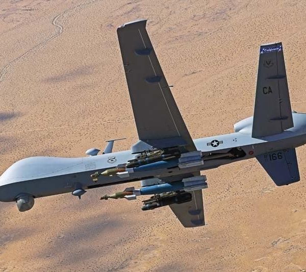 Armed military drone