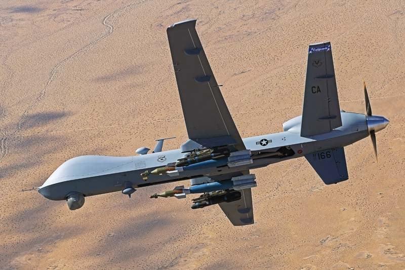 Armed military drone