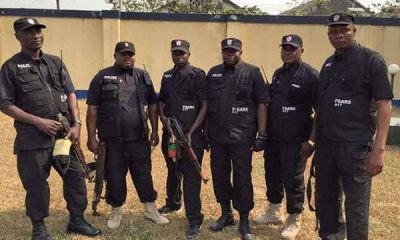 Operatives of the Nigeria Police in "Abattoir" Barracks in Abuja