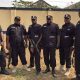 Operatives of the Nigeria Police in "Abattoir" Barracks in Abuja