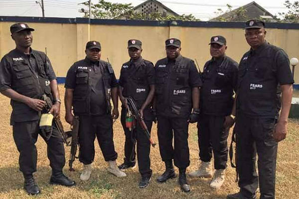 Operatives of the Nigeria Police in "Abattoir" Barracks in Abuja