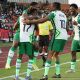 Super Eagles celebrate after scoring against Sudan in the ongoing African Cup of Nations (AFCON)