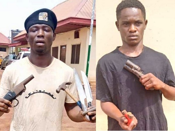 Arrested armed robbers