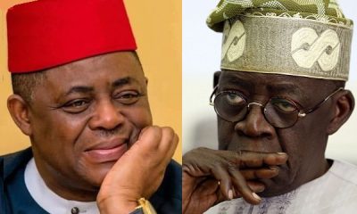 Femi Fani-Kayode with All Progressives Congress (APC) presidential candidate, Alhaji Bola Ahmed Tinubu