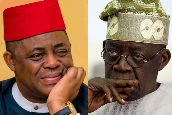 Femi Fani-Kayode with All Progressives Congress (APC) presidential candidate, Alhaji Bola Ahmed Tinubu