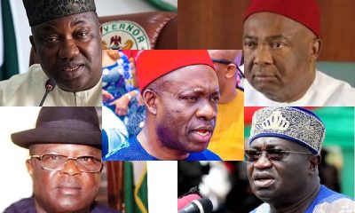 South East Governors - Ugwuanyi Ifeanyi, Hope Uzodinma, David Umahi, Okezie Ikpeazu, Charles Soludo