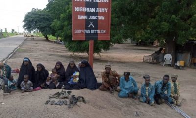 Boko Haram terrorists surrender to Army along with their family