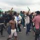 EndSARS protesters around Lekki Toll Gate in Lagos, October 20, 2022