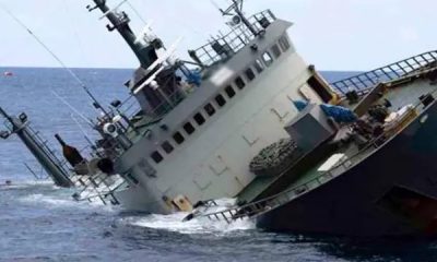 Nigerian Navy ship in distress