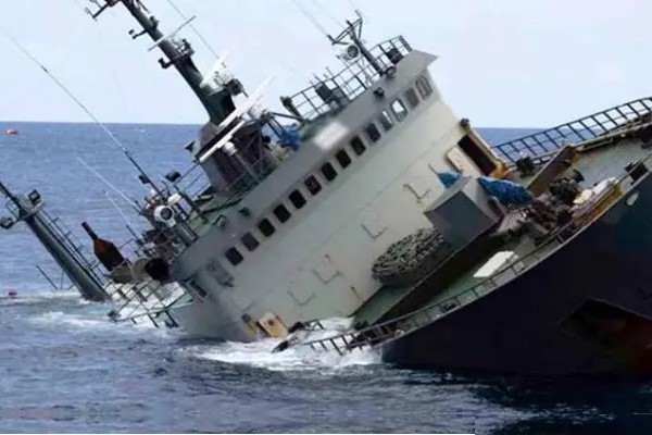 Nigerian Navy ship in distress