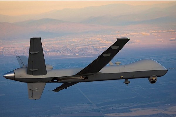 US MQ-9 Reaper Drone crashed by Russian Su-27 fighter to the bottom of the Black Sea