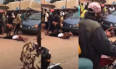 Police officers roll patrol car over handcuffed man