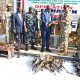 Nigerian Army hands over recovered small arms, light weapons and ammunition to the National Centre for the Control of Small Arms and Light Weapons.