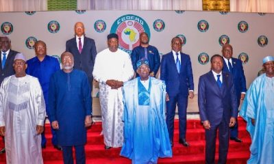 President Bola Ahmed Tinubu with the rest of ECOWAS leaders