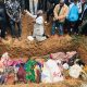 The interment of 21 peasants murdered this morning around 2:00 am. In Batin village , Barkin Ladi. Rev Ezekiel Dachomo is bawling his eyes out. Look at that pitiful rain-soaked grave, they don’t have money for coffins. Our security alert notified Operation Safe Haven this attack was coming 4+ hours earlier. An undisclosed number of military showed up within 15 minutes. There was a furious fire fight for 3 hours. But did the soldiers actually shoot at the attackers or was it a ruse??? There were No terrorist killed or wounded. The army usually sends a paltry number of riflemen to face sometimes hundreds of Fulani terrorists. The evidence we have suggests they don’t fire their rifles at the terrorists.” - Confidential source