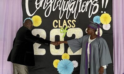 Barrister Emmanuel Ogebe with Gwoza Grad Sarah