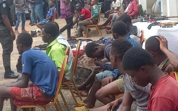 Arrested 2nd Niger Bridge vandals