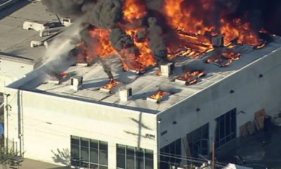 Building on fire