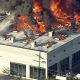 Building on fire