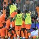 Elephants of Ivory Coast celebrate an early goal against Guinea Bissau in AFCON opener