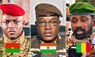 Mali, Burkina faso and Guinea leaders