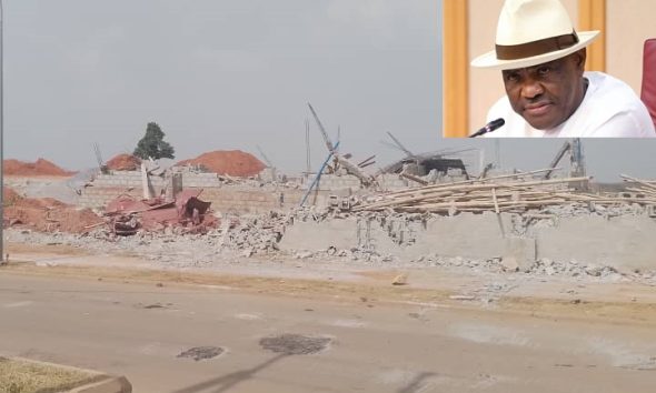 FCT Minister, Nyesom Wike, orders demolition of multi-billion estate in Abuja despite court order