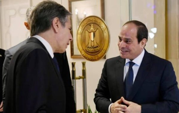 Breaking: Blinken meets Egyptian president over Gaza ceasefire