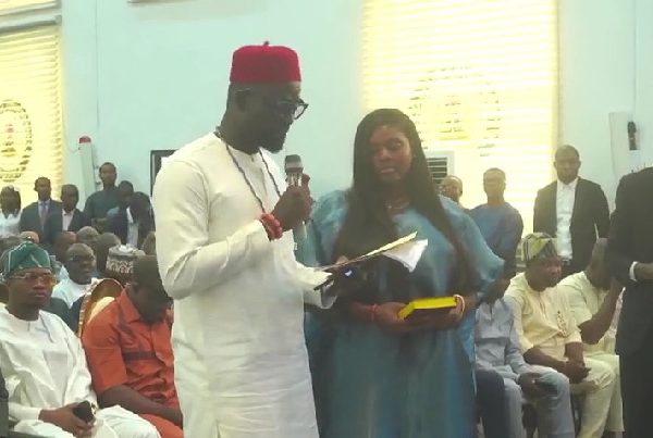 Omobayo Marvellous Godwin Sworn-in As Edo Deputy-Governor (PHOTOS)