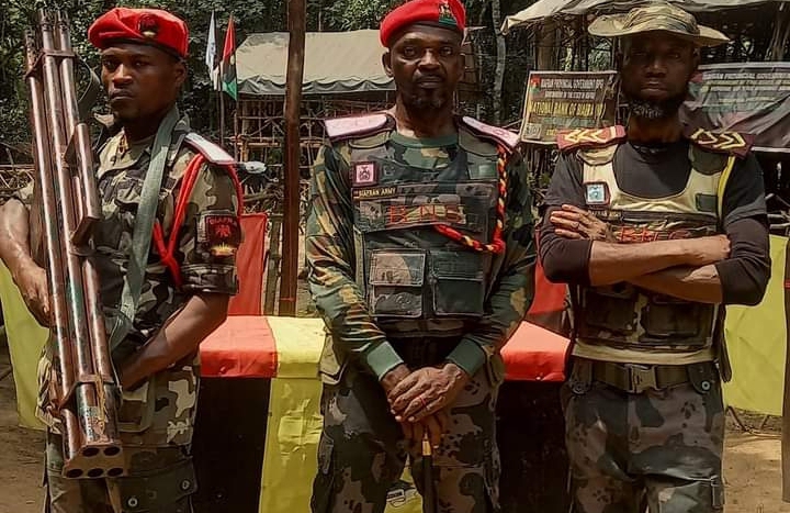 General Innocent Orji and his soldiers