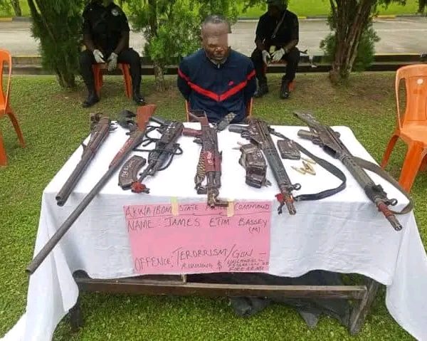 Nigerian Police bust mortuary where AK-47 rifles, other weapons are hid