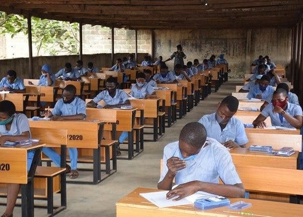 Students writing National Common Entrance Examination (NCEE)