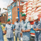 Operatives of the Nigeria Customs Service (NCS) showcase a cache of seized items