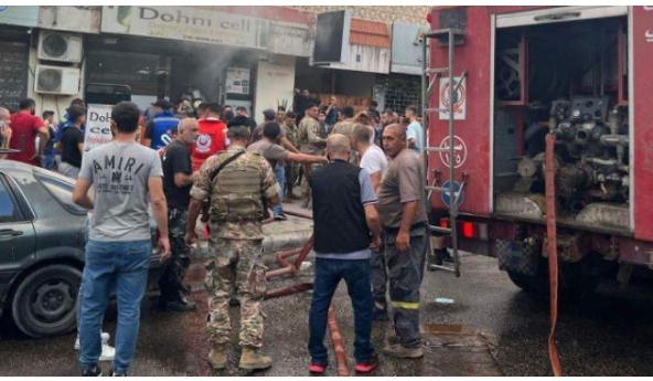 Scene of explosion in Lebanon
