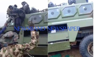 Moment bandits captured military APC