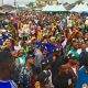 Crowd of enthusiastic APC supporters at the rally