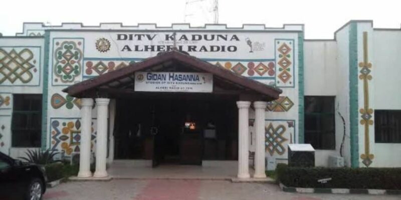 Entrance of the TV station in Kaduna State