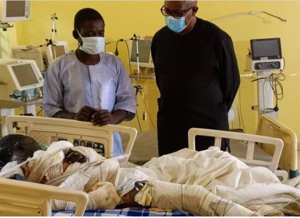 Peter Obi visits victims of Suleja tanker explosion, calls for urgent safety measures