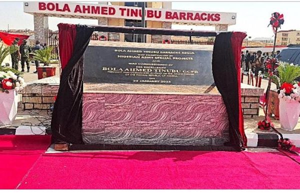 President Tinubu unveils state-of-the-art Bola Ahmed Tinubu Barracks in Abuja