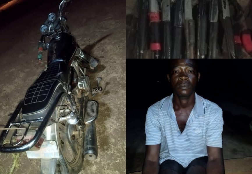 Bike, guns and suspect arrested during raid by Anambra security network