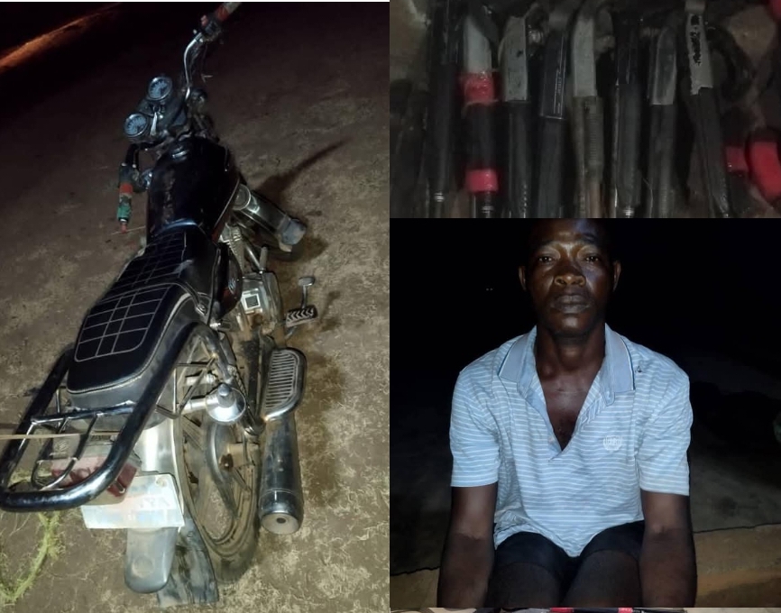 Bike, guns and suspect arrested during raid by Anambra security network