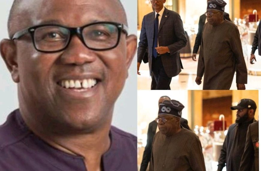 Peter Obi reacts to picture of President Tinubu and his son, Seyi, in Abu Dhabi