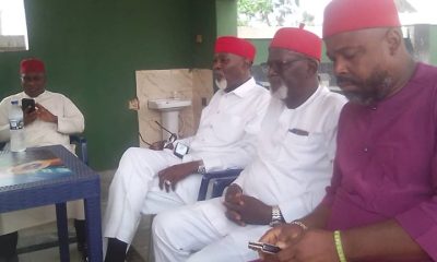 Chief George Moghalu with Labour Party Stakeholders at Nzam, Anambra West Local Government Area