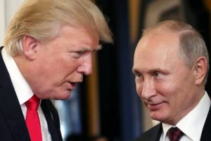 President Donald Trump and President Vladimir Putin during a tete-a-tet
