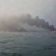 Cargo ship collides with oil tanker